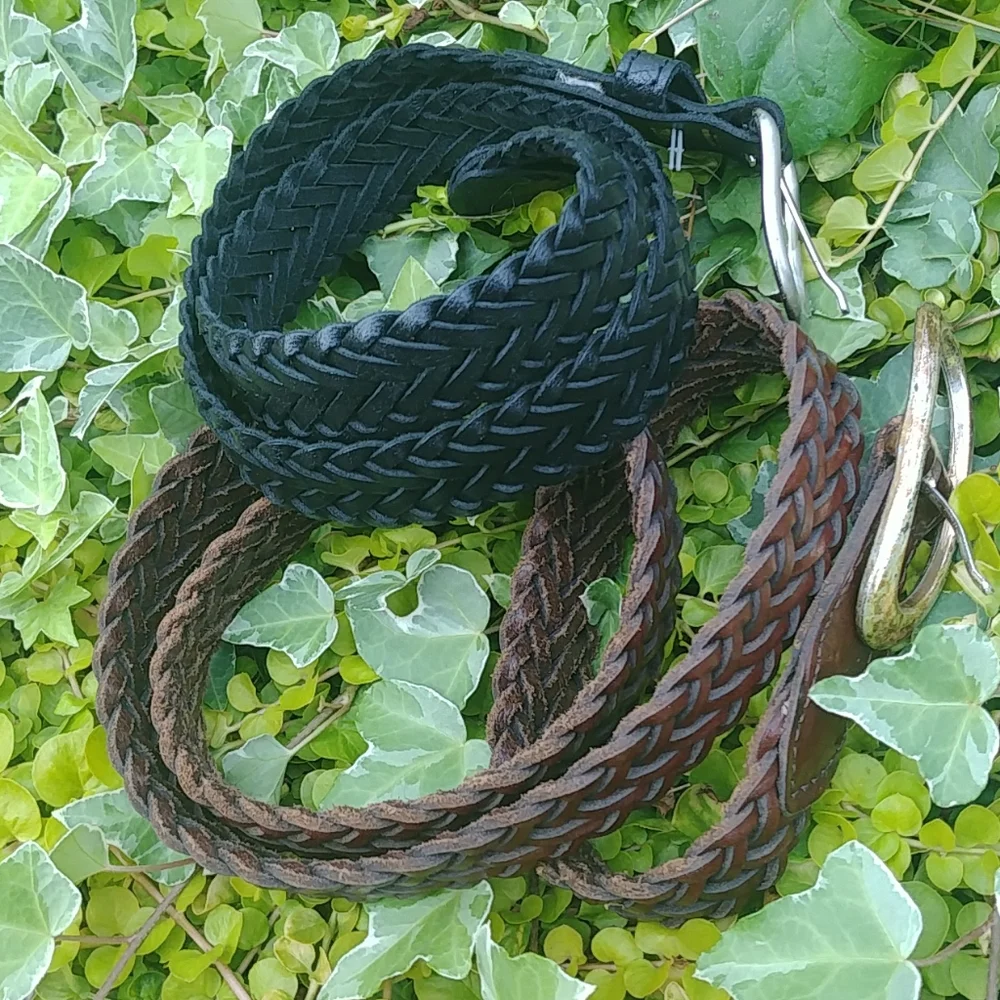🤎 Vintage Braided leather belts